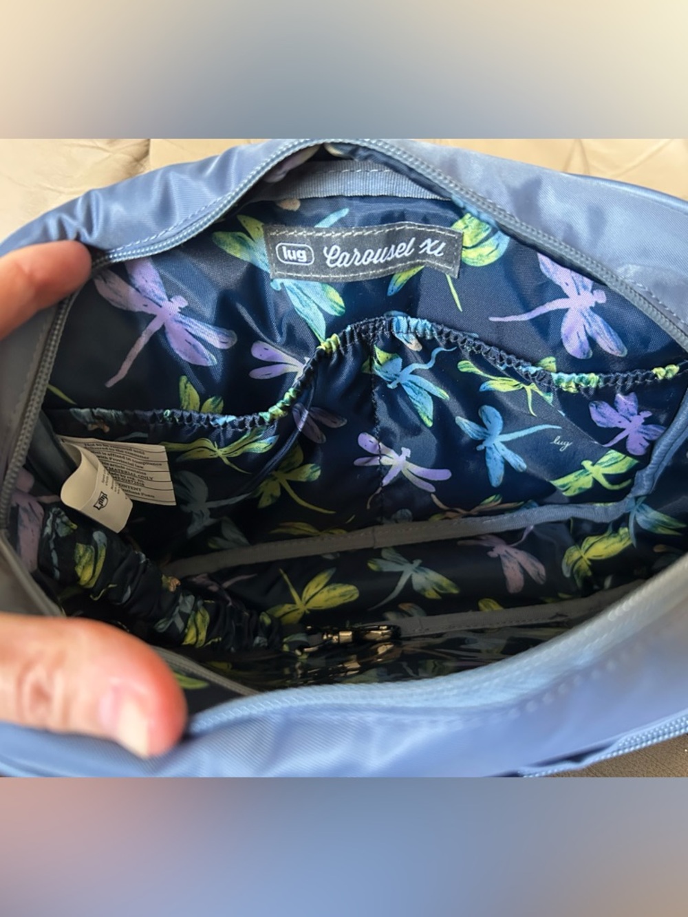 Lug Carousel XL 2 Crossbody Bag Purse Blue Moon EUC - Picture 11 of 14